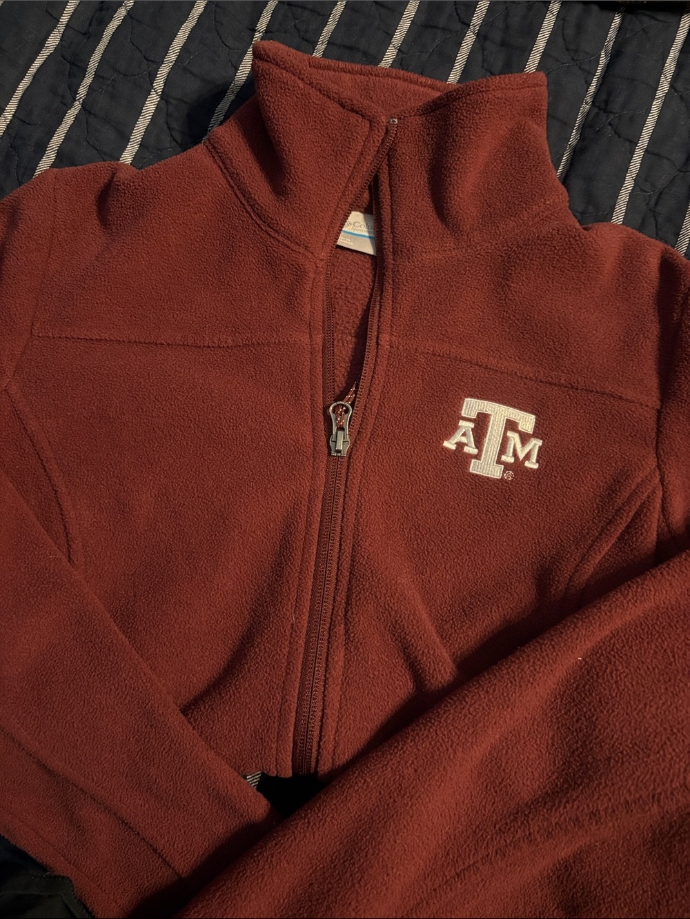 Columbia Texas A&M Maroon Fleece Zip-Up Jacket Women’s
